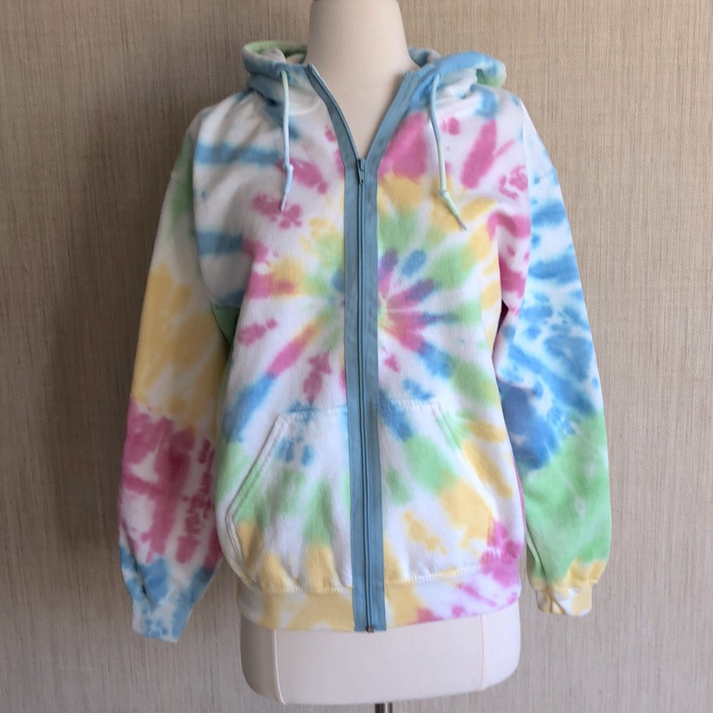 🎉HP❤️NWT JET JOHN ESHAYA Tie Dye Zip Up Hoodie